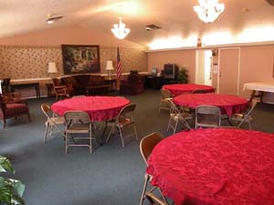 Optimist Village Orange TX senior apartment event room