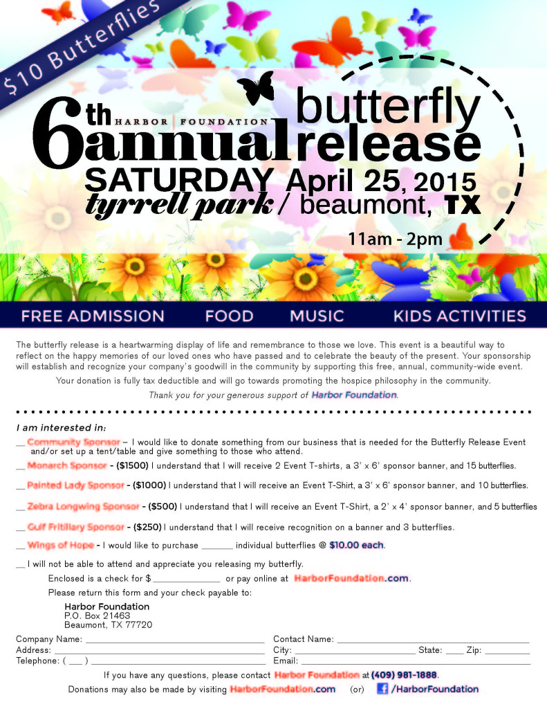 Harbor Butterfly Release 2015