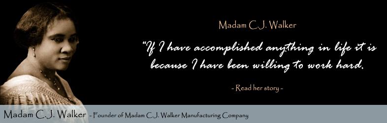 Madam CJ Walker Black Entrepreneurs