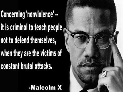 Malcolm X Nonviolence