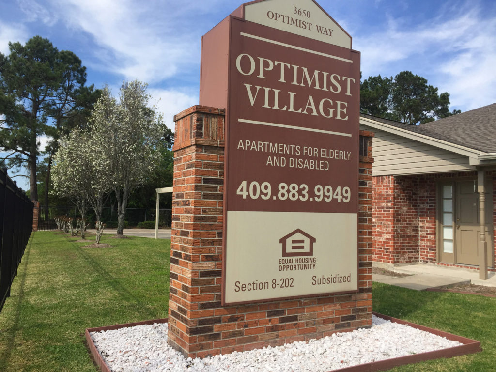 Optimist Village Orange TX, senior housing Orange County TX, senior apartments Bridge City TX, senior living Vidor TX