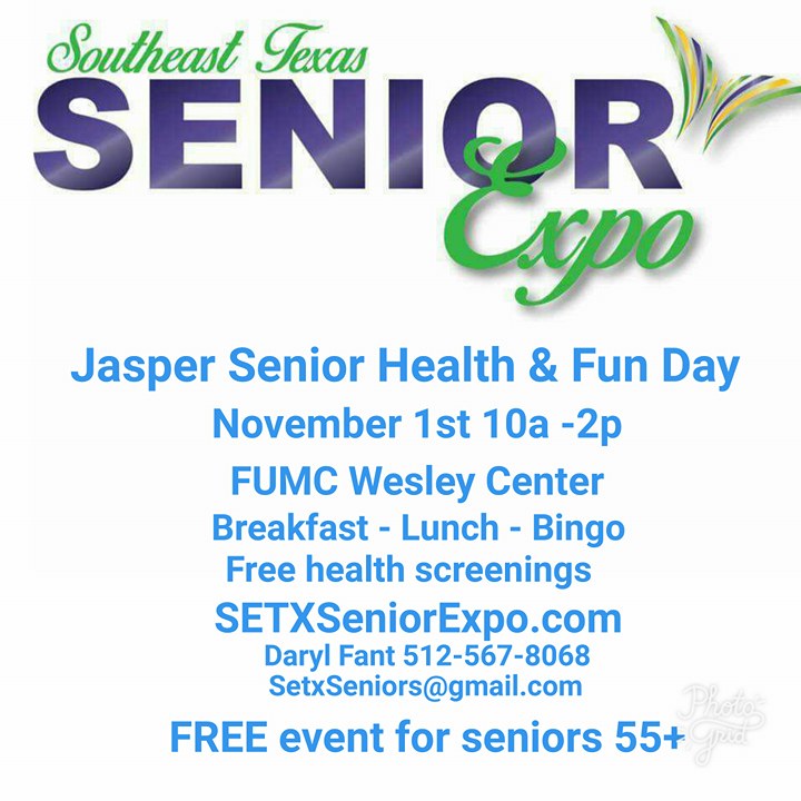 senior expo Jasper TX, senior event Jasper TX, health fair Jasper TX, health screening Jasper TX, senior fun Jasper TX, senior activities Jasper TX, health fair Houston area, senior expo Houston area