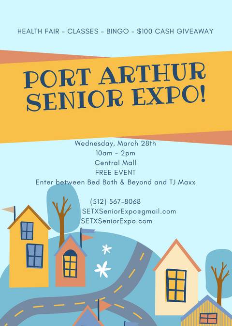 Port Arthur Senior Expo, Port Arthur Health Fair, Senior Events Port Arthur, Mid County Health Fair, Central Mall Health Fair, 